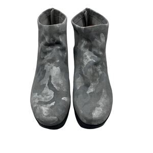 L'Amour Des Pieds Gray Silver Camo Hadirat Bootie Jeans Style Size 9.5M